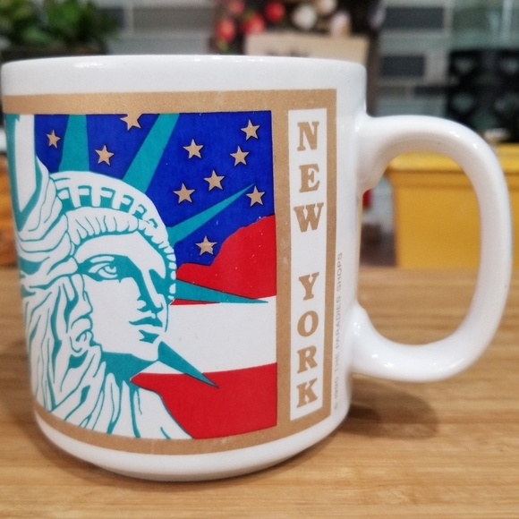 Vintage 1990 New York Statue Of Liberty Coffee Mug The Paradies Collection - Picture 1 of 7